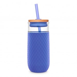 Ello Devon 18oz Glass Tumbler with Straw | RB5046817