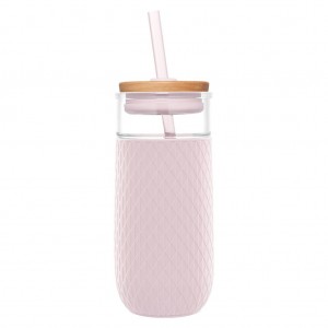 Ello Devon 18oz Glass Tumbler with Straw | UF5423167