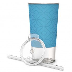 Ello Tidal 20oz Glass Tumbler with Straw | AI9716425