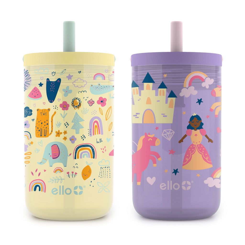 Ello Bop 12oz Leakproof Tumbler with Optional Straw, Set of 2 | PD7098235