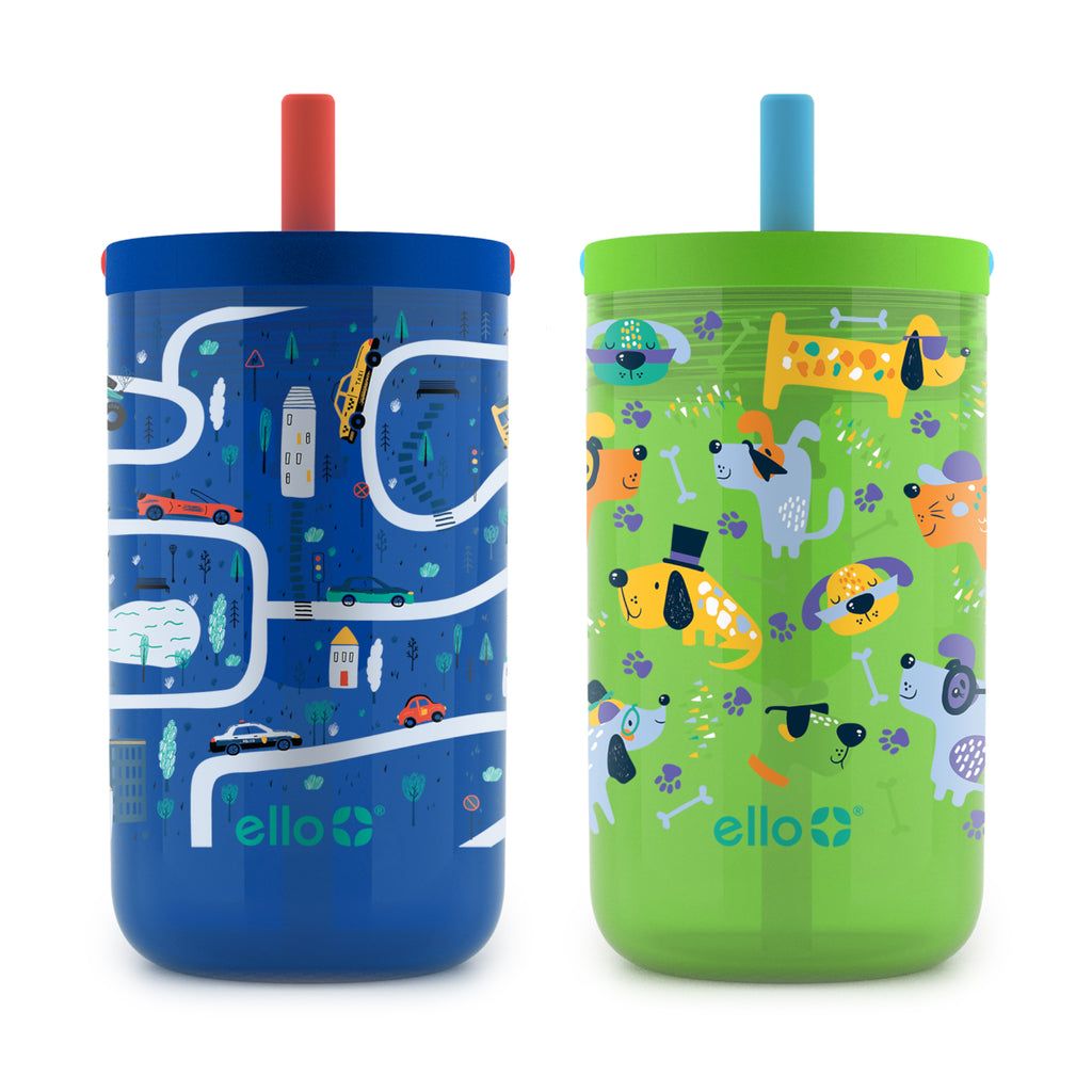 Ello Bop 12oz Leakproof Tumbler with Optional Straw, Set of 2 | LR6853947