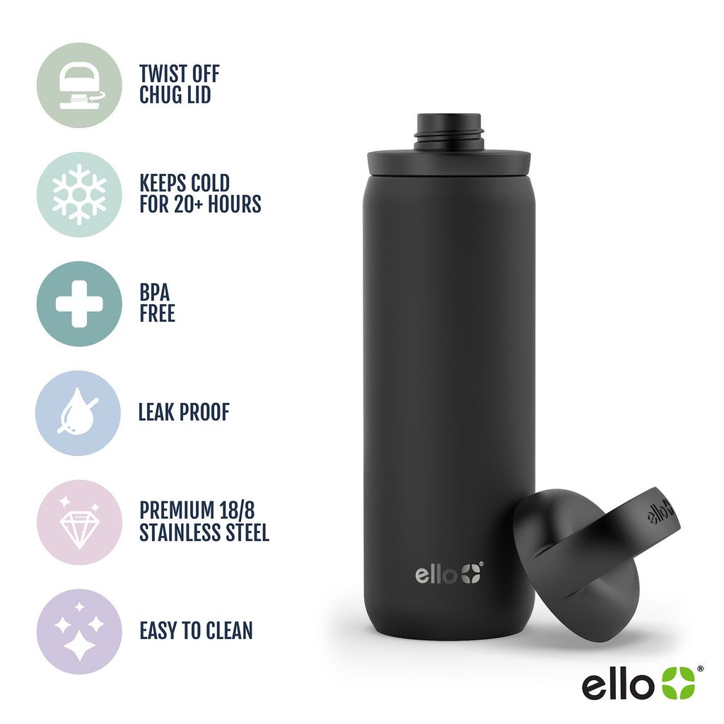 Ello Cooper Twist Stainless Steel Water Bottle | OX9348276