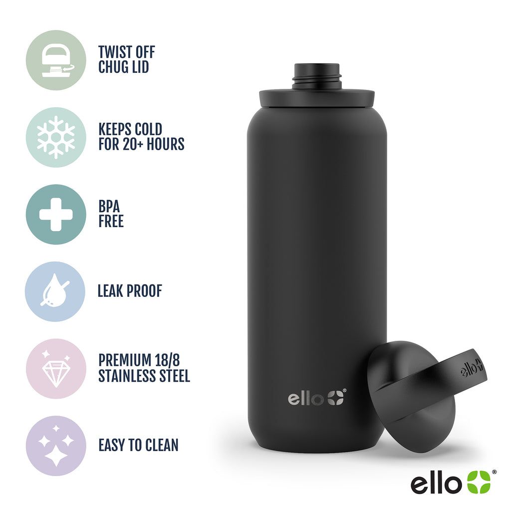 Ello Cooper Twist Stainless Steel Water Bottle | OX9348276