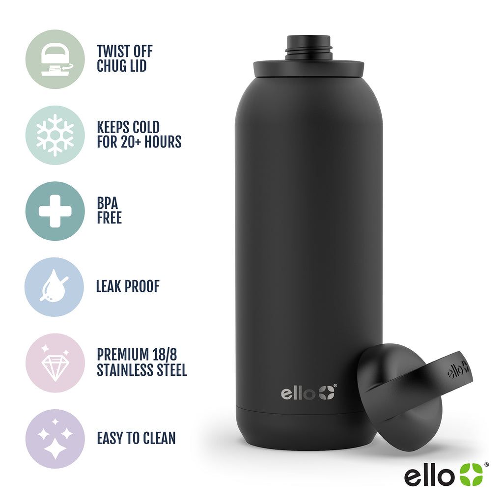 Ello Cooper Twist Stainless Steel Water Bottle | RU0417839