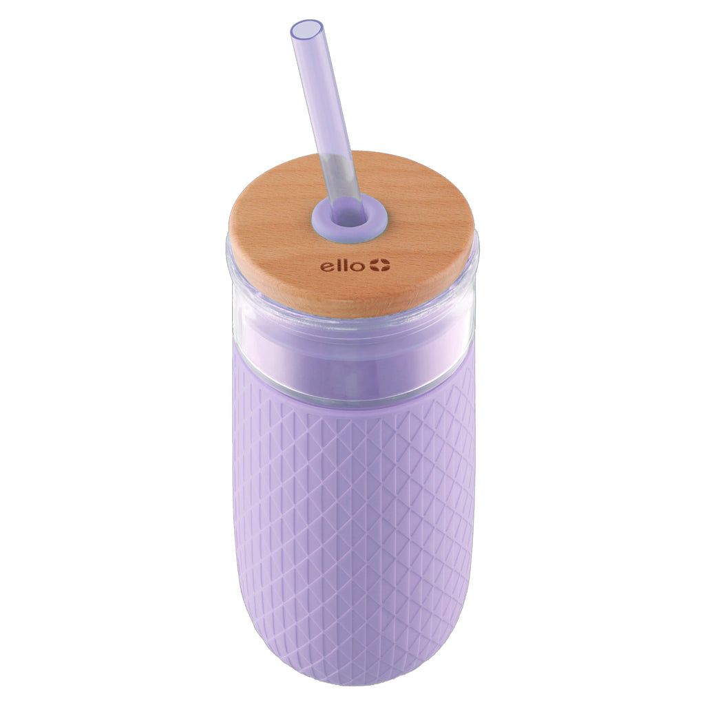 Ello Devon 18oz Glass Tumbler with Straw | CO2857930