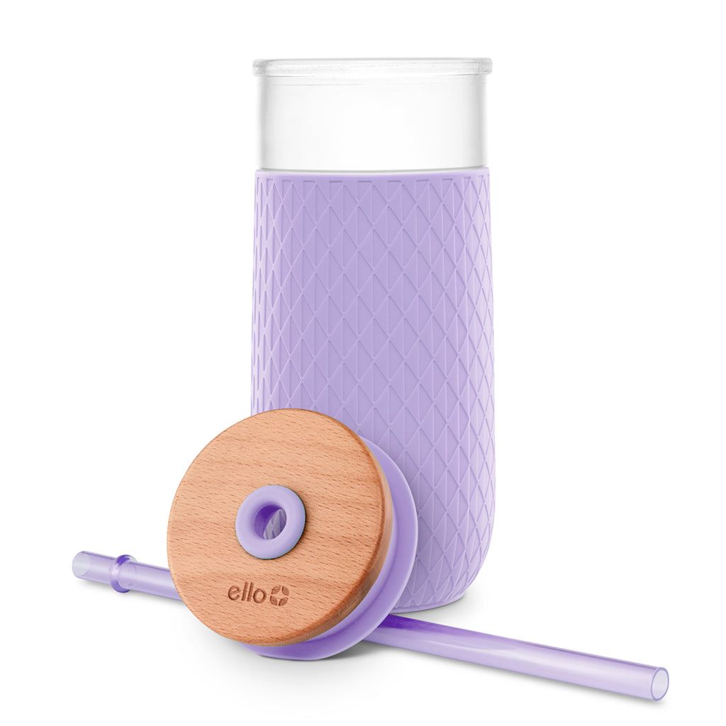 Ello Devon 18oz Glass Tumbler with Straw | CO2857930