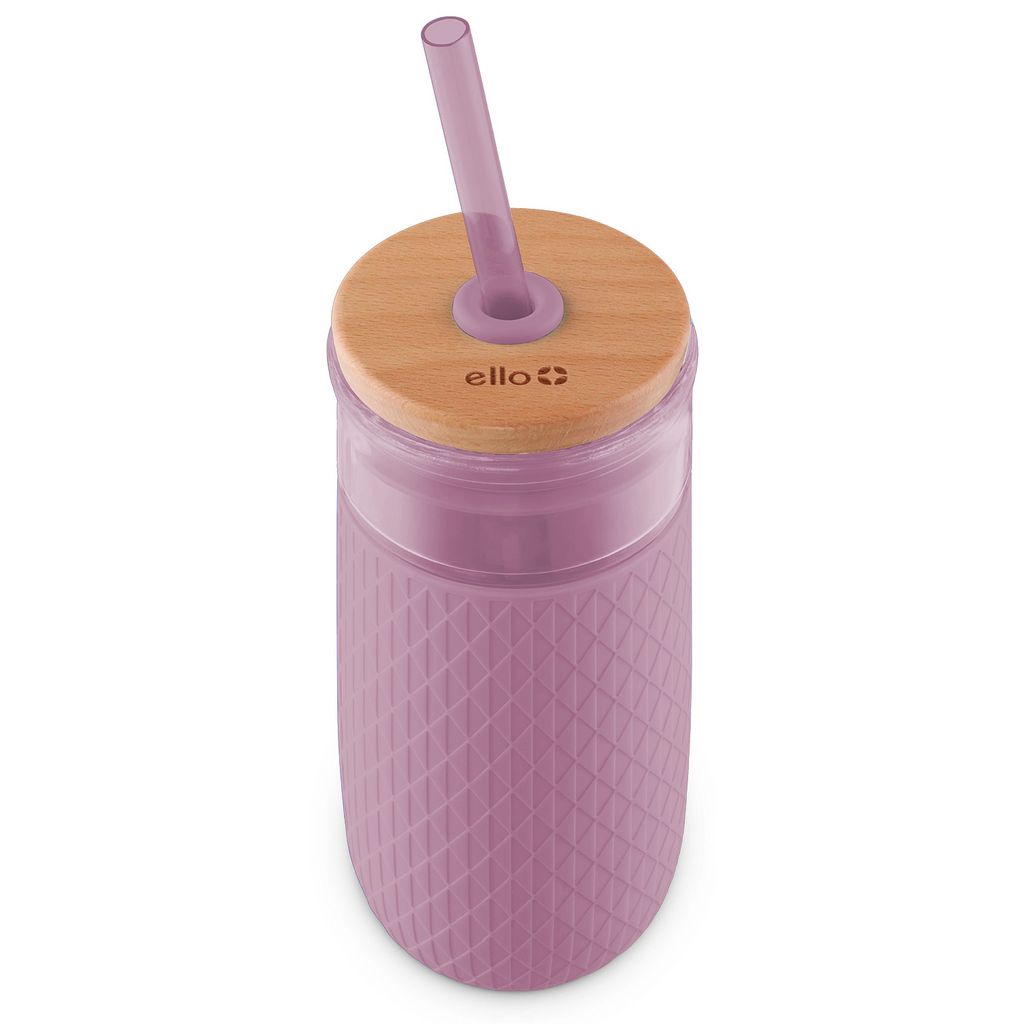 Ello Devon 18oz Glass Tumbler with Straw | AK5846732