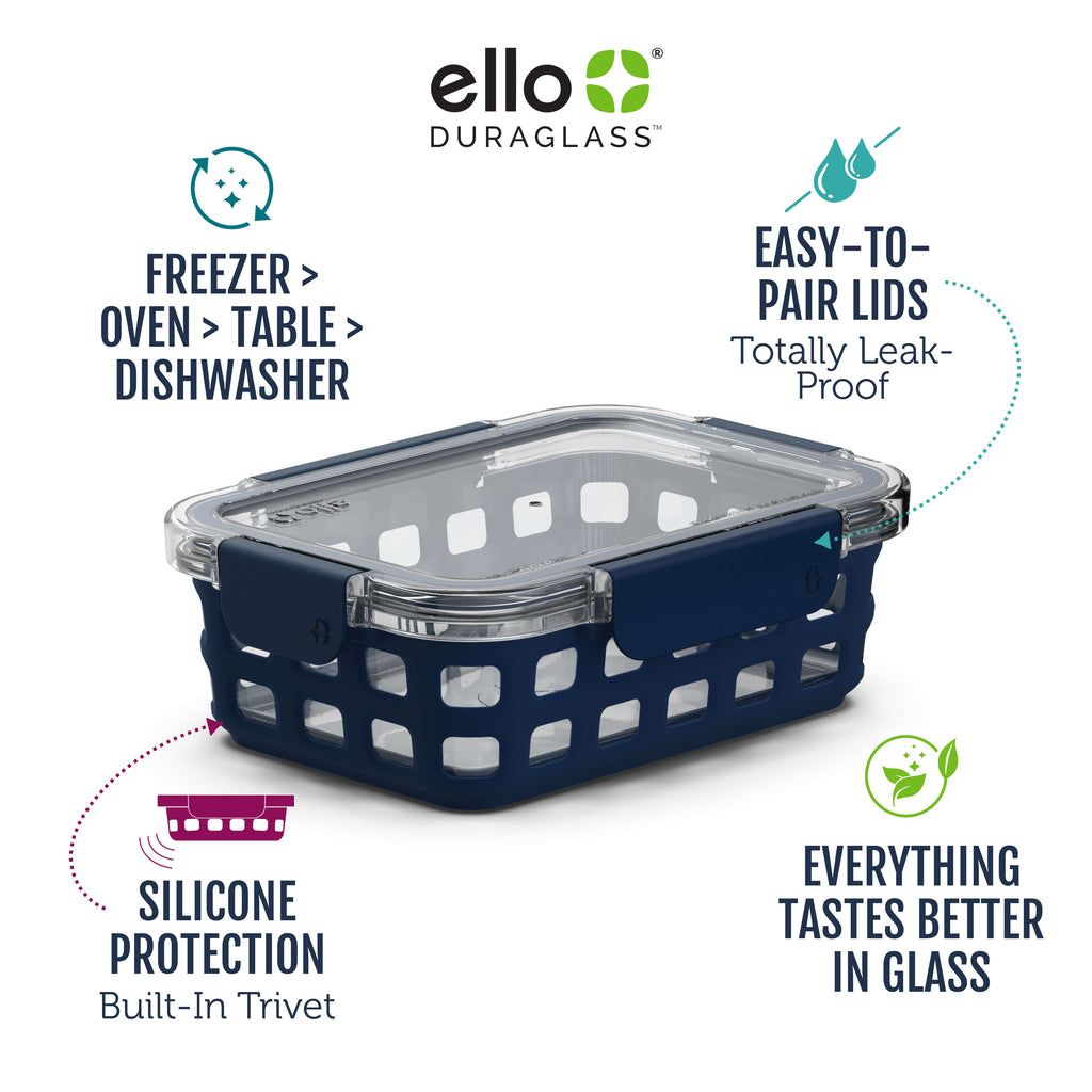 Ello Duraglass Meal Prep Containers, Set of 5 | ET2304869