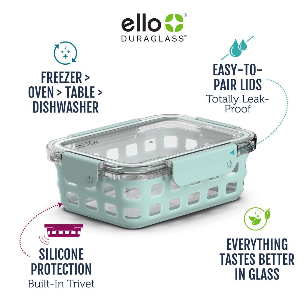 Ello Duraglass Meal Prep Containers, Set of 5 | RV3205746