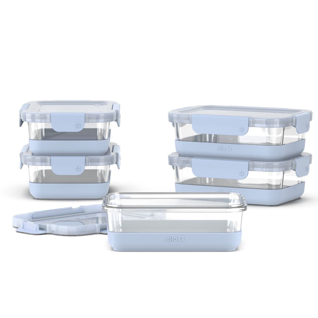 Ello Ello Duraglass Refresh Meal Prep Containers, Set of 5 | NI3674980