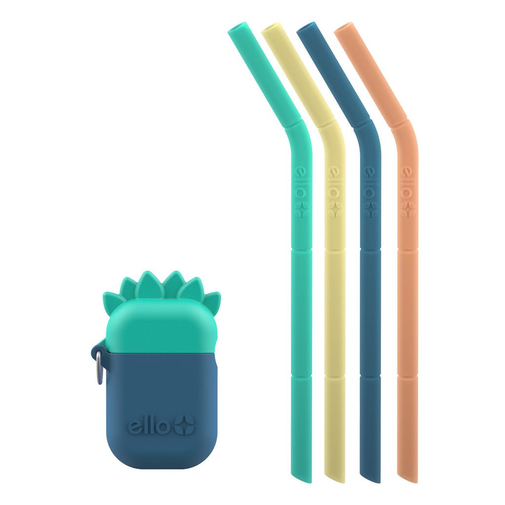 Ello Fold and Store Silicone Straw Set with Case | PN4761538