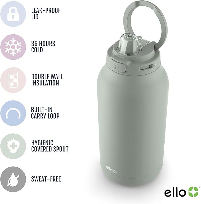 Ello Hydra Stainless Half Gallon Jug with Straw | UK0178439