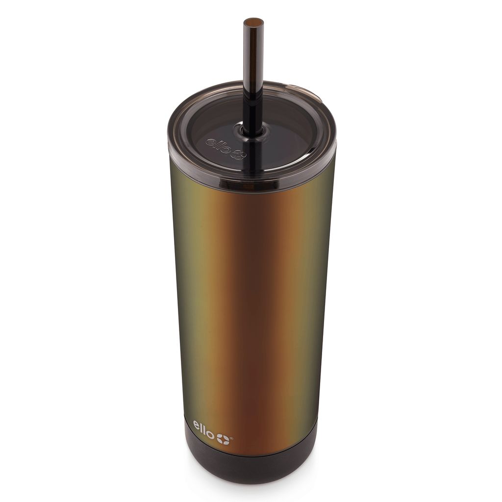 Ello Monterey 24oz Double Wall Plastic Tumbler with Straw | LD9146735