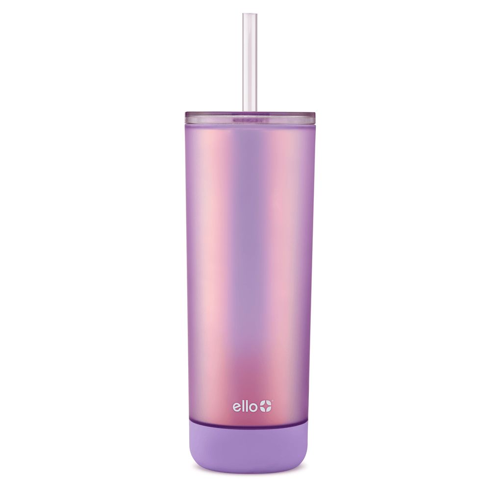 Ello Monterey 24oz Double Wall Plastic Tumbler with Straw | BX4926371