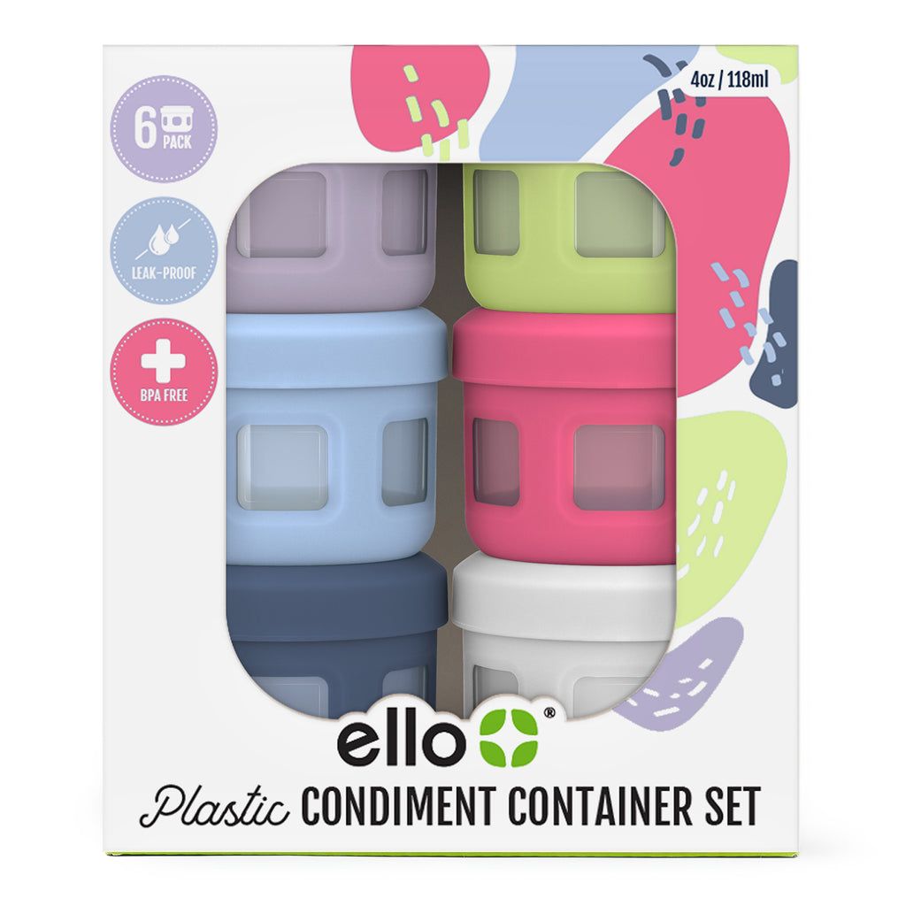 Ello Plastic Condiment Containers, Set of 6 | JG3021984