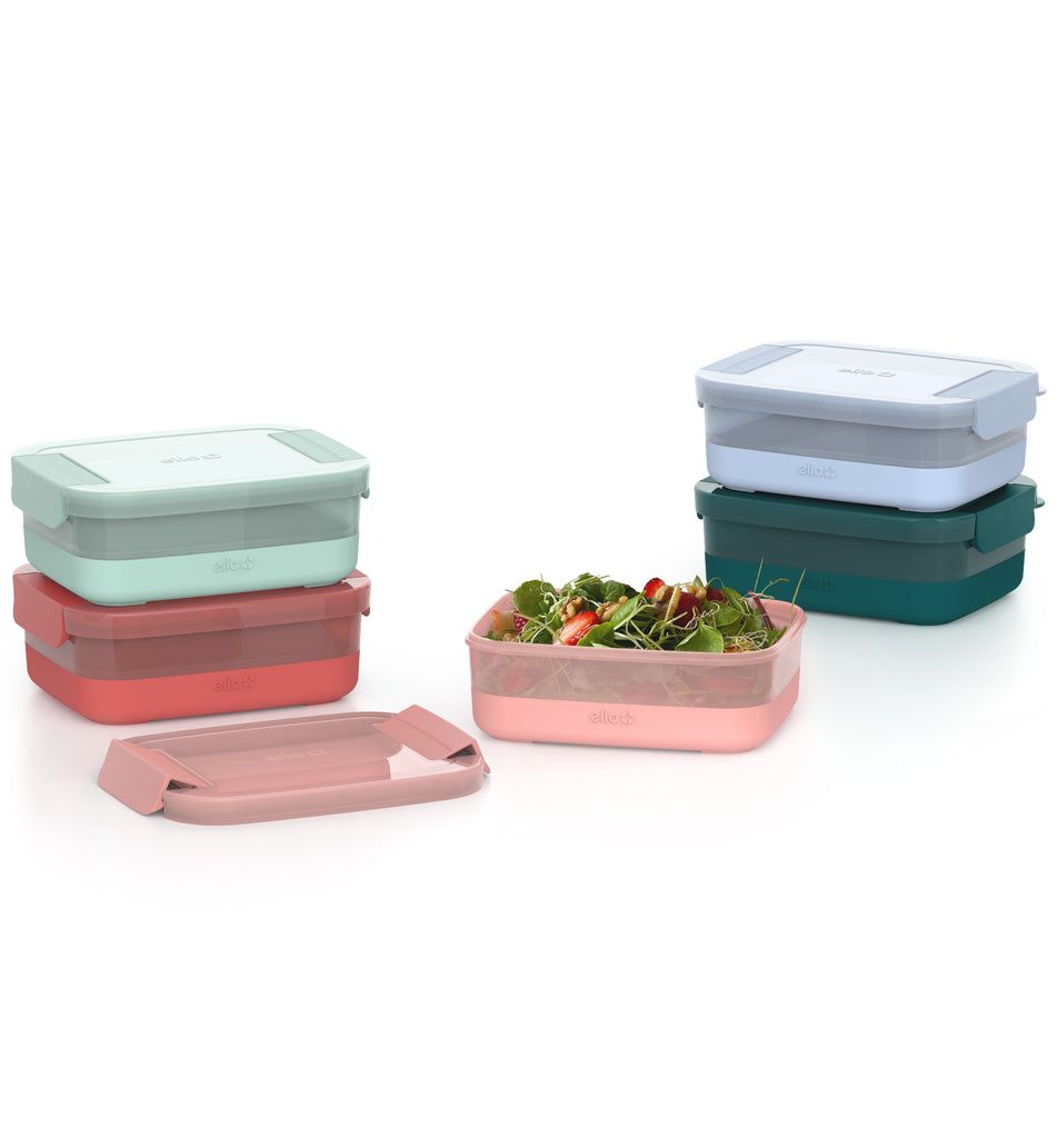 Ello Plastic Food Storage Containers with Soft Base, Set of 5 | RI8279643