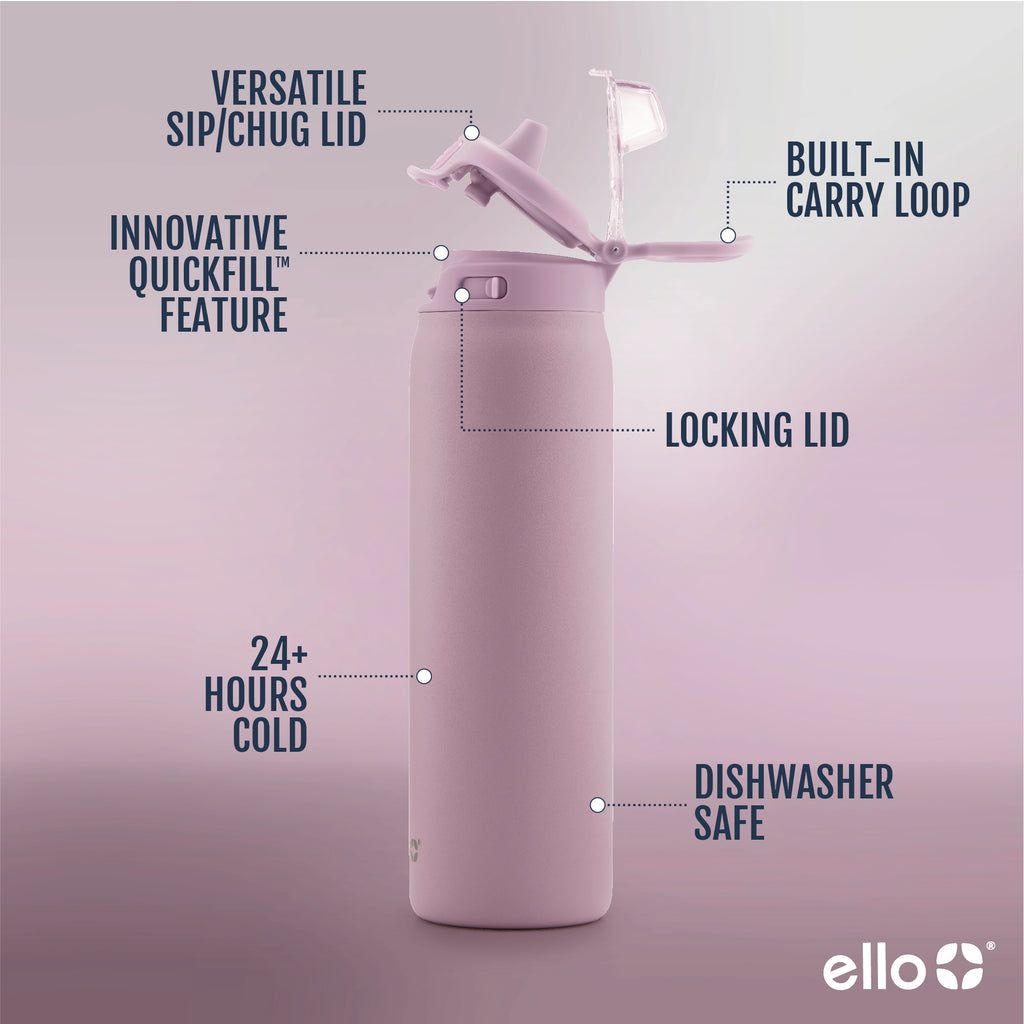 Ello Pop & Fill Stainless Steel Water Bottle | PO0861973