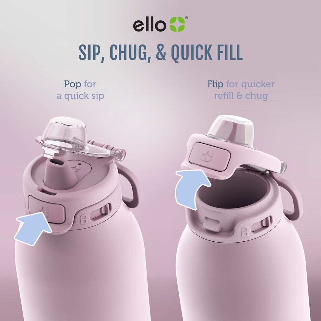 Ello Pop & Fill Stainless Steel Water Bottle | PO0861973