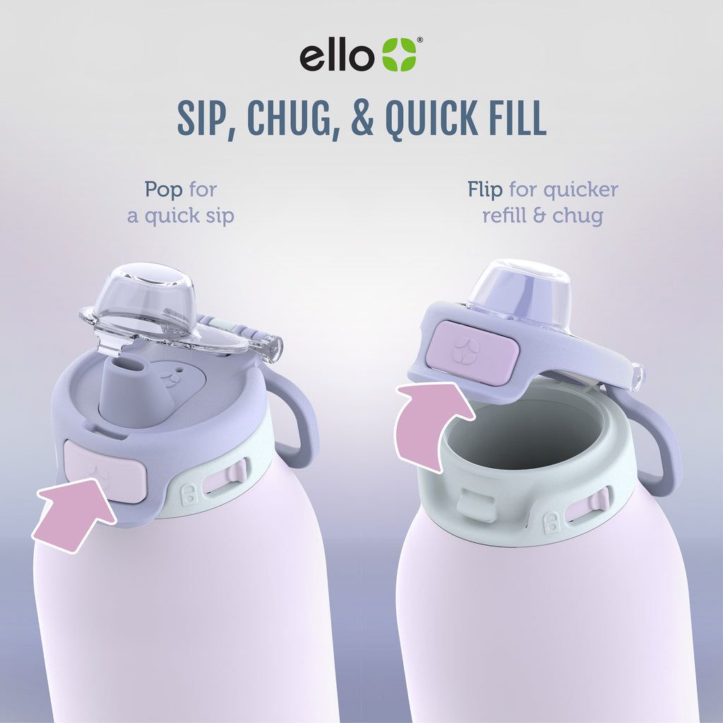 Ello Pop & Fill Stainless Steel Water Bottle | HX0164392