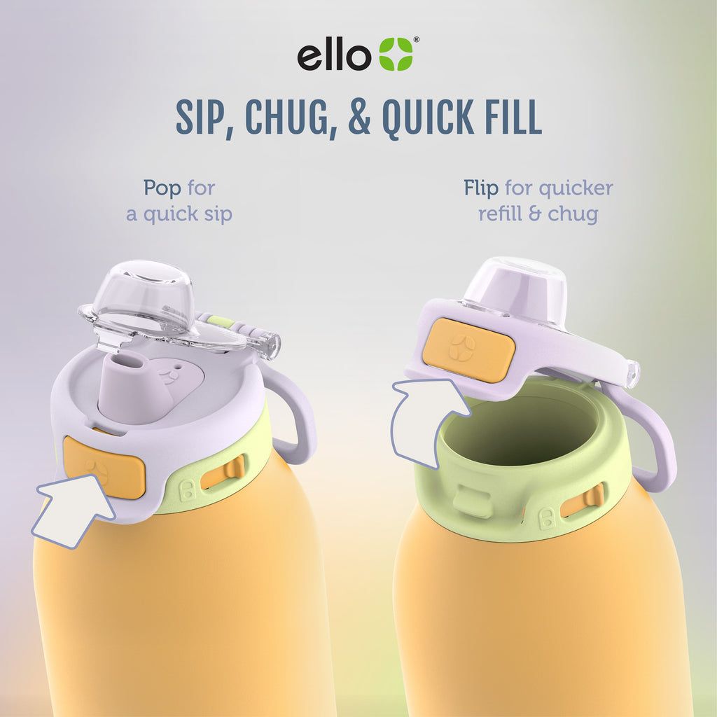 Ello Pop & Fill Stainless Steel Water Bottle | ZS2094851