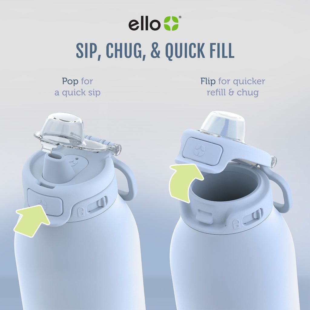 Ello Pop & Fill Stainless Steel Water Bottle | MZ8473095