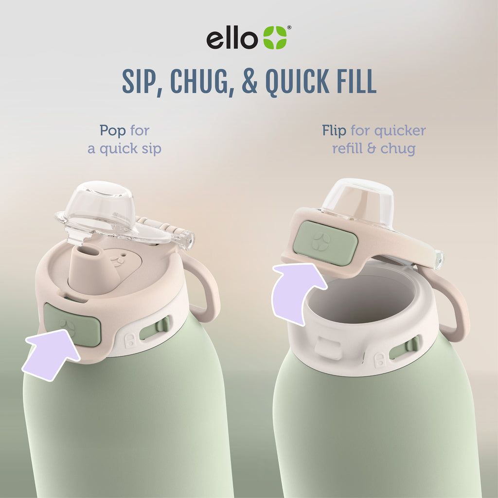 Ello Pop & Fill Stainless Steel Water Bottle | YB7650438