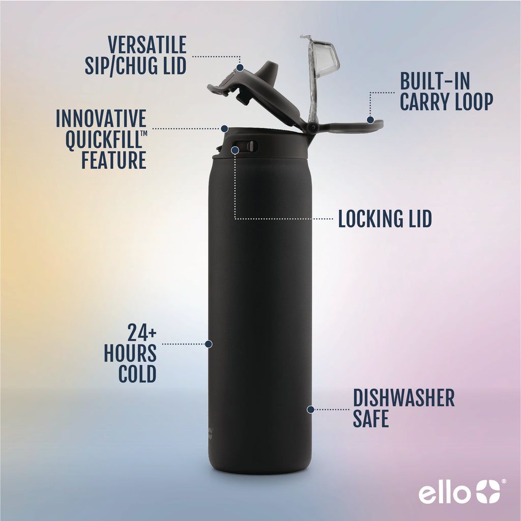 Ello Pop & Fill Stainless Steel Water Bottle | ZC5034287