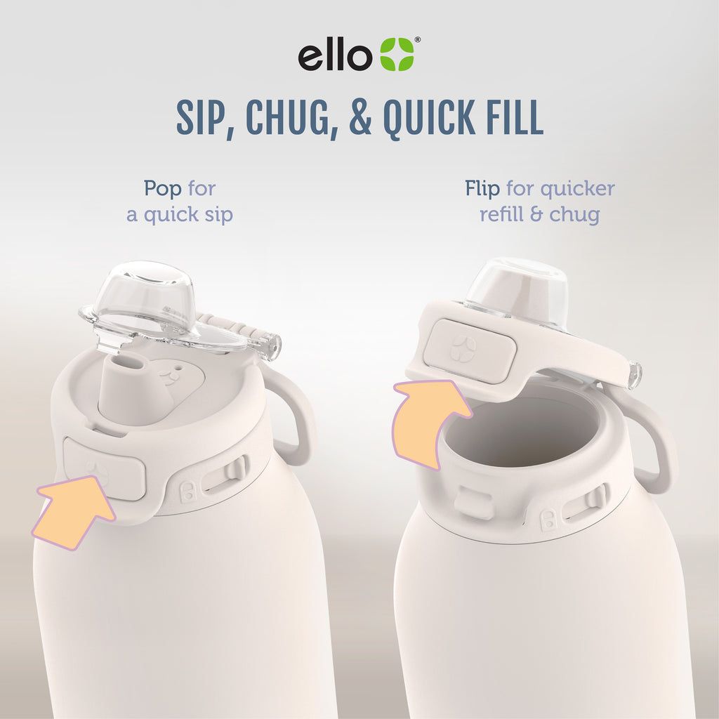 Ello Pop & Fill Stainless Steel Water Bottle | RS0914736