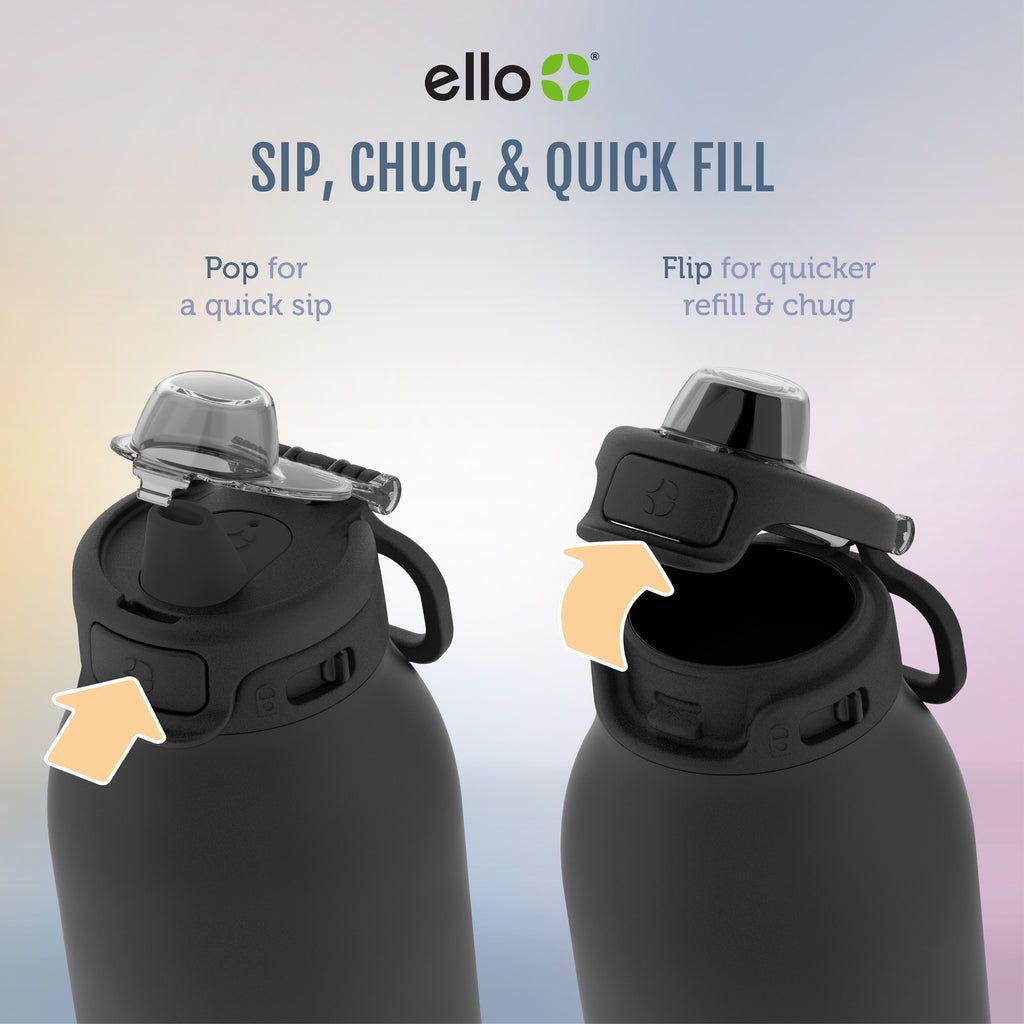 Ello Pop & Fill Stainless Steel Water Bottle | XK8107624