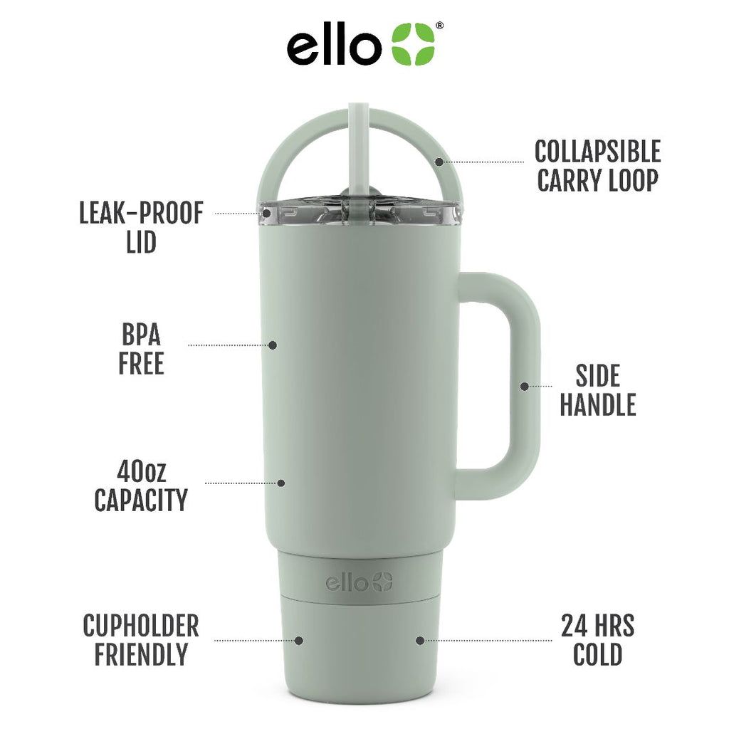 Ello Port 40oz Stainless Steel Tumbler with Handle | CY5317826