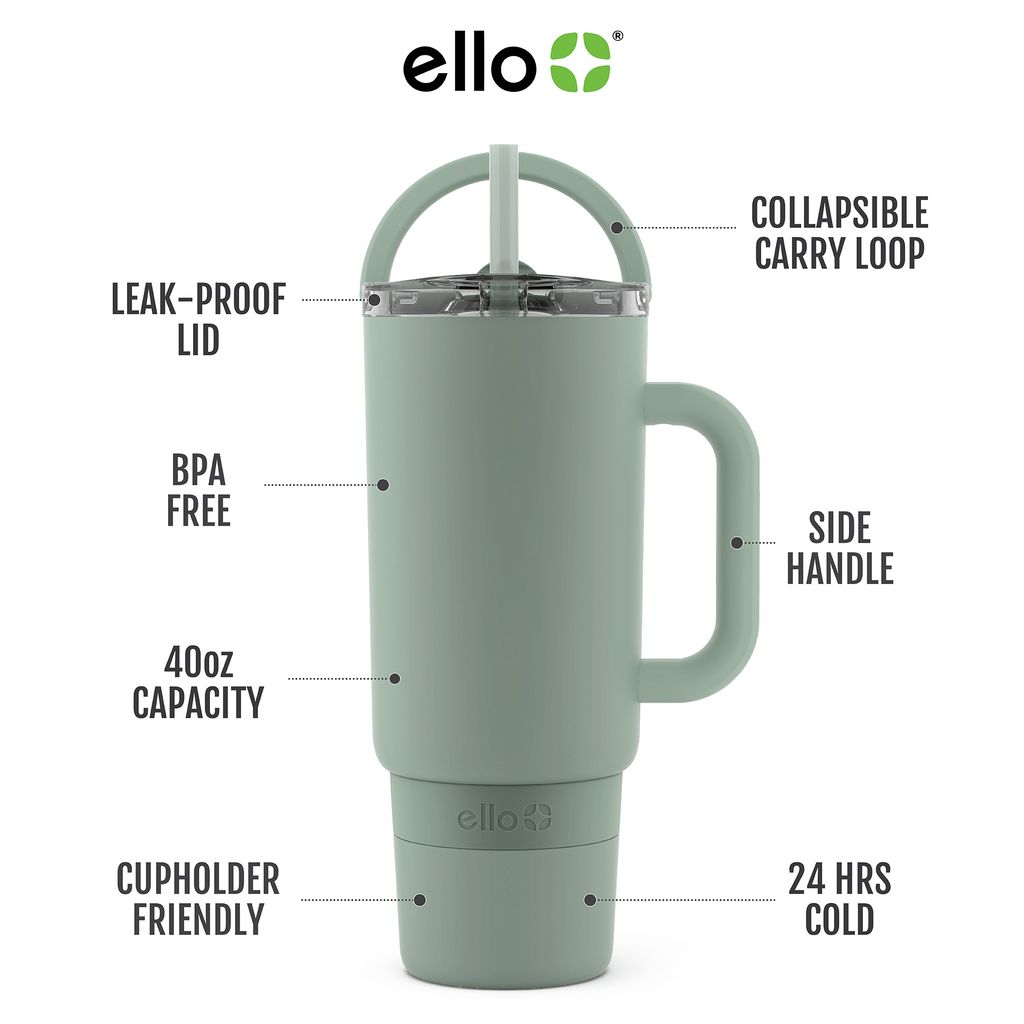 Ello Port 40oz Stainless Steel Tumbler with Handle | AU3182460