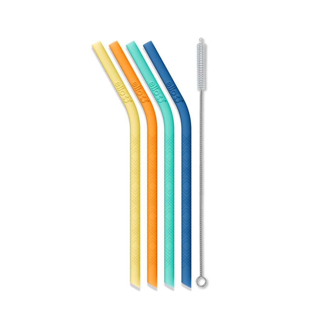 Ello Silicone Reusable Straws - Set of 4 | ZI1892630