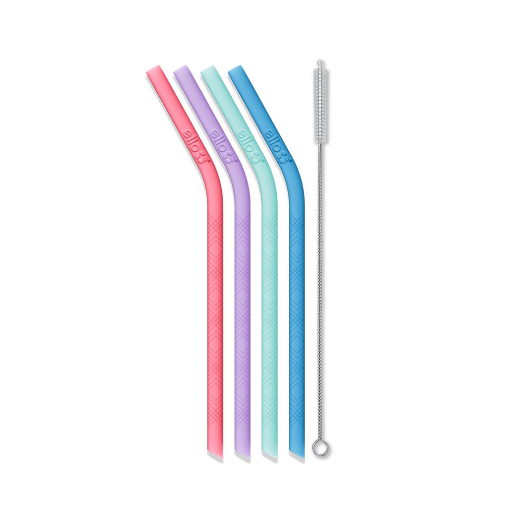 Ello Silicone Reusable Straws - Set of 4 | TC2386514